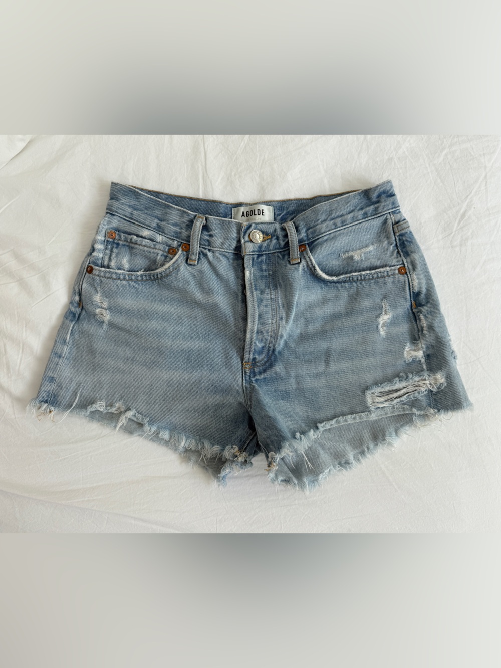 Agolde Parker Vintage Cutoff Denim Shorts